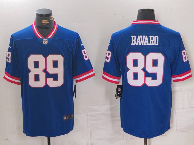 Men New York Giants #89 Bavaro Blue 2024 Nike Vapor Limited NFL Jersey->new york giants->NFL Jersey